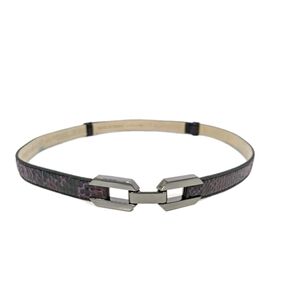 White House Black Market Belt XS Small Women Faux Leather snakeskin print WHBM